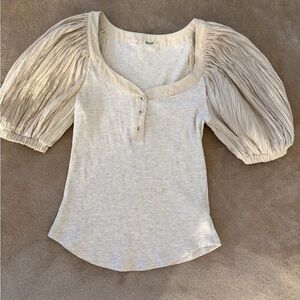 Ulla Johnson Cream Puff Sleeve Blouse